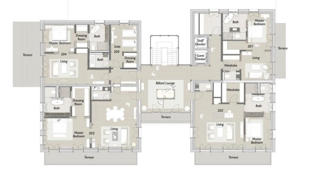 Chalet N — floor plan