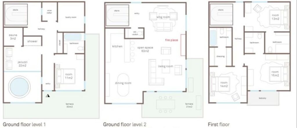 Chalet Bénou — floor plan