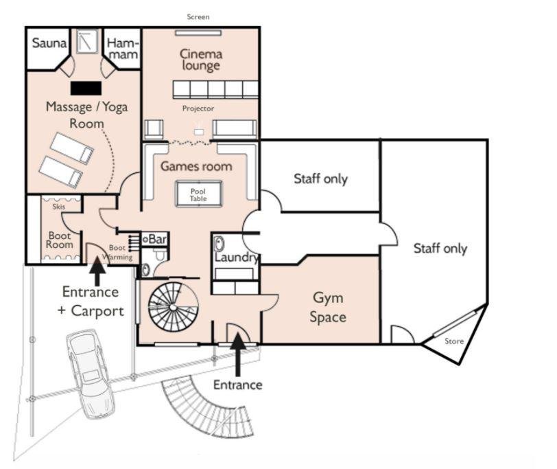 Chalet Couttet — floor plan