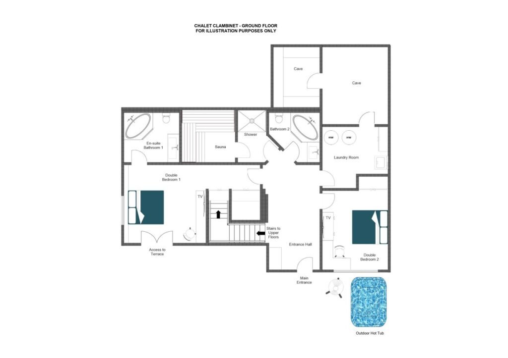 Chalet Clambinet — floor plan
