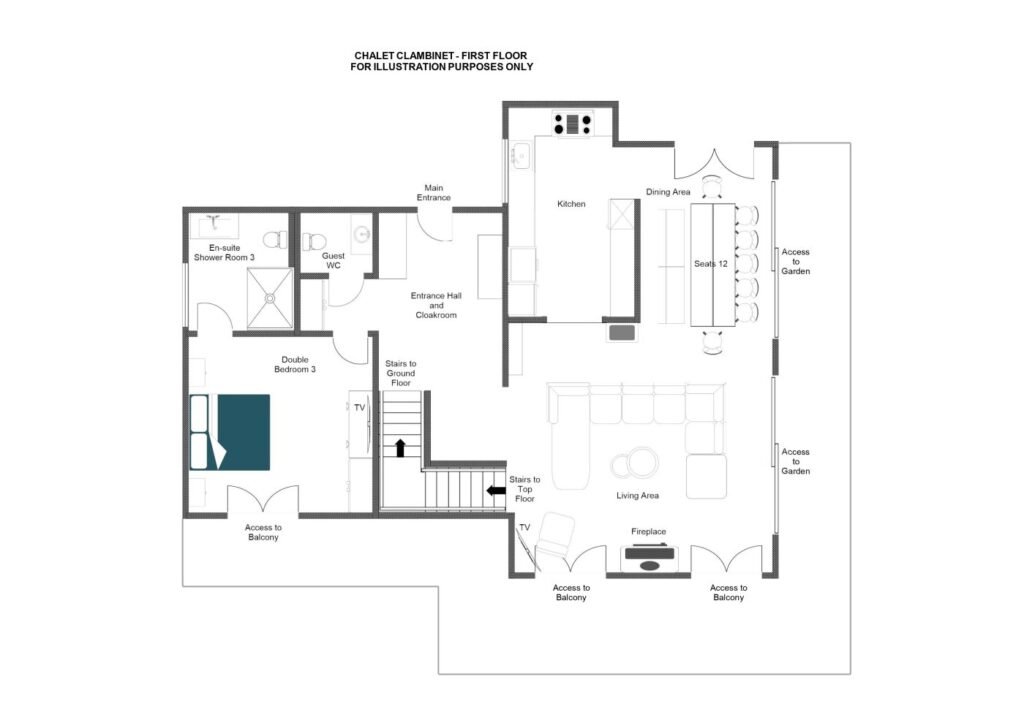 Chalet Clambinet — floor plan