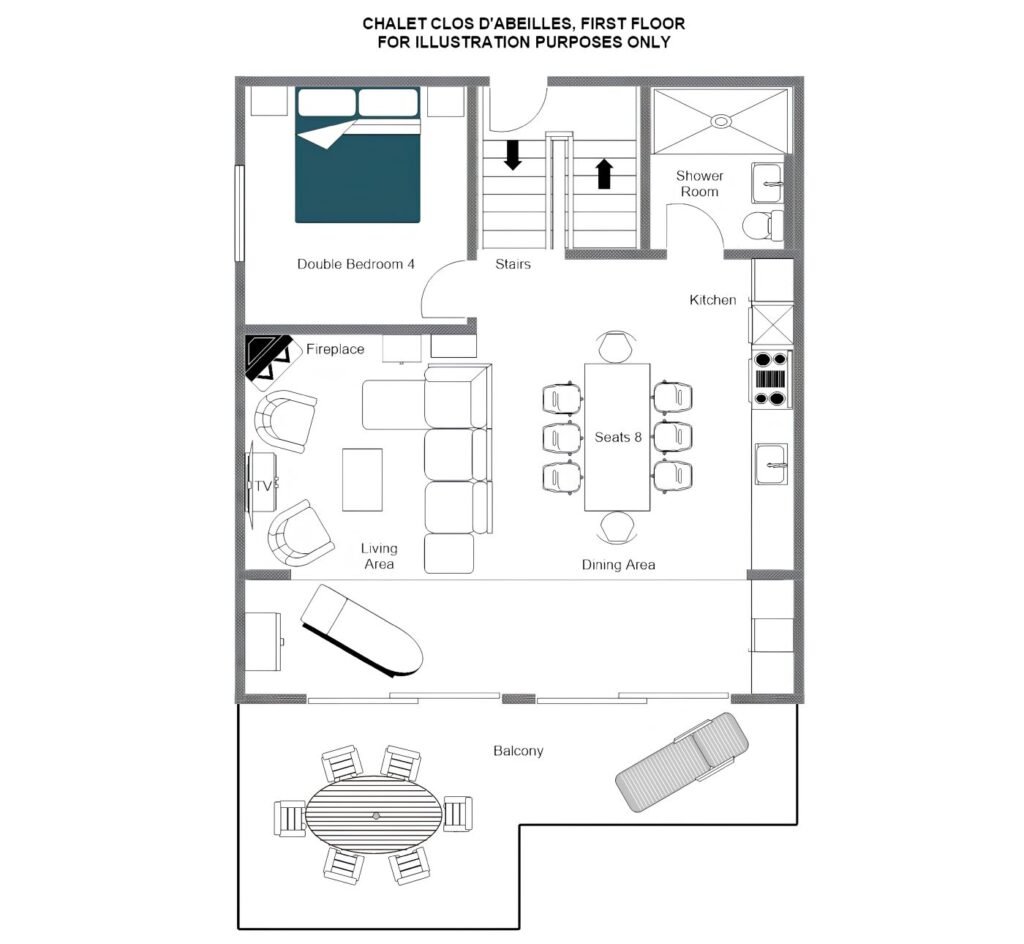 Chalet Clos d’Abeilles — floor plan