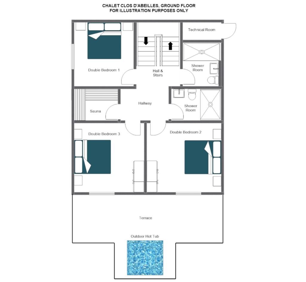 Chalet Clos d’Abeilles — floor plan