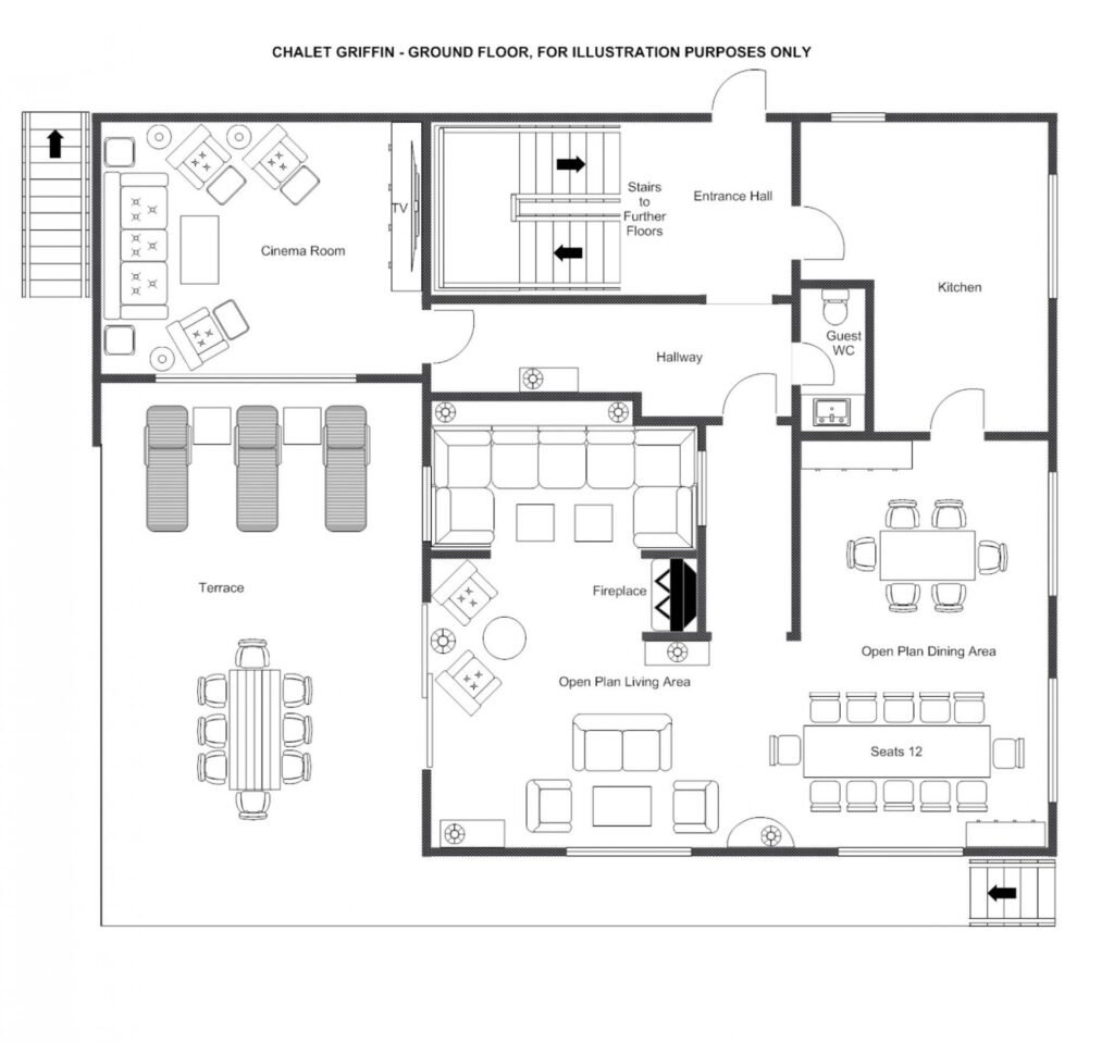 Chalet Griffin — floor plan