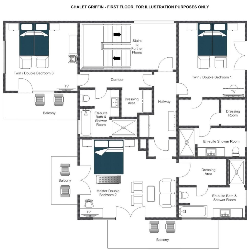 Chalet Griffin — floor plan