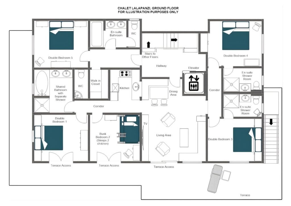 Chalet Lalapanzi — floor plan