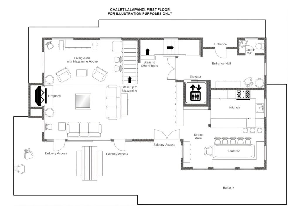 Chalet Lalapanzi — floor plan