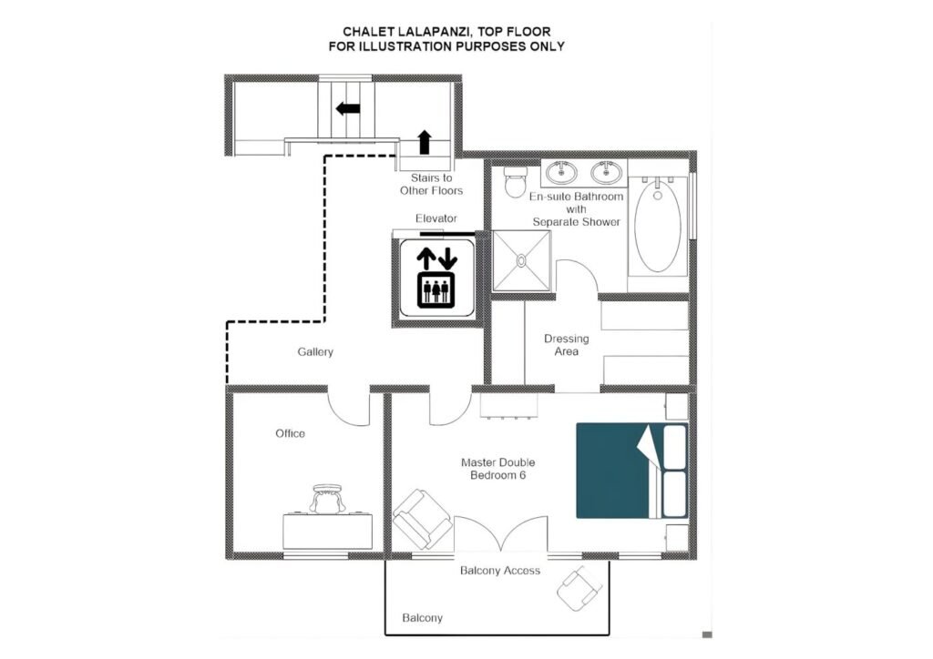 Chalet Lalapanzi — floor plan