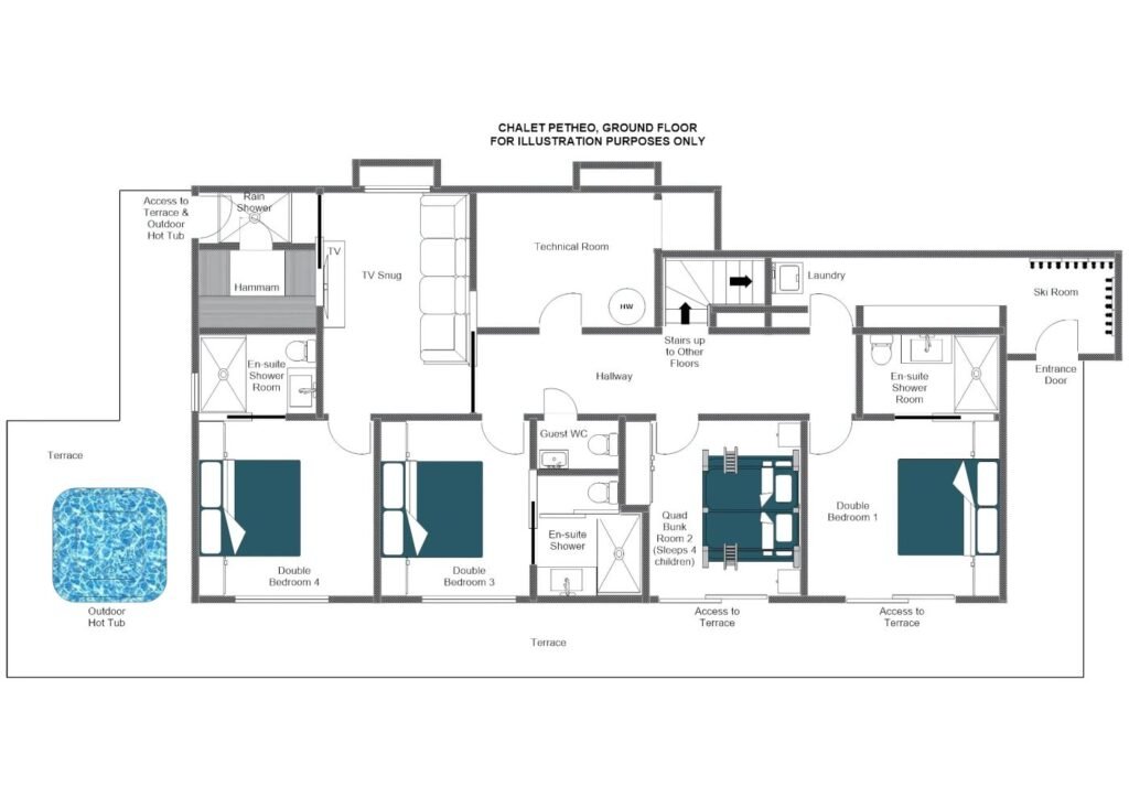 Chalet Petheo — floor plan