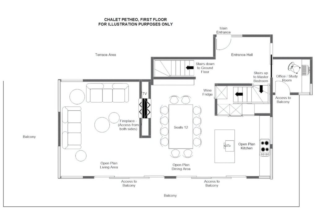 Chalet Petheo — floor plan