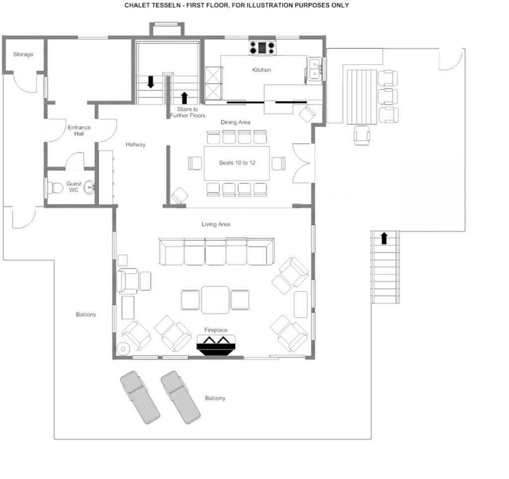 Chalet Tesseln — floor plan