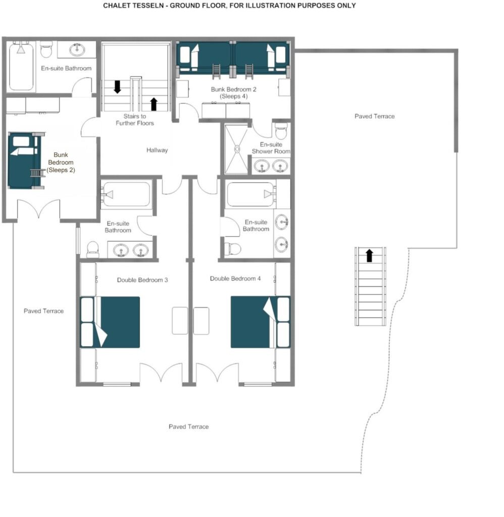 Chalet Tesseln — floor plan