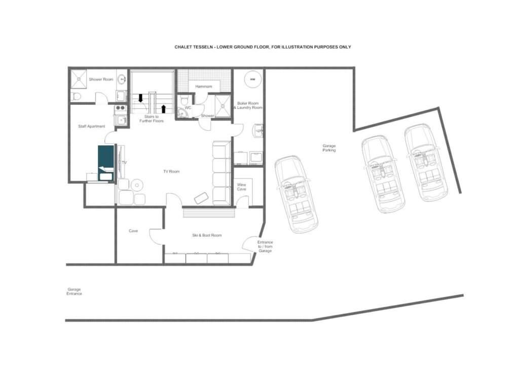 Chalet Tesseln — floor plan