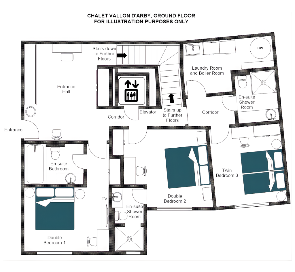 Chalet Vallon d’Arbi — floor plan