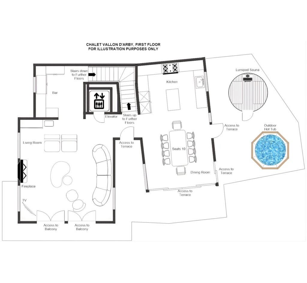 Chalet Vallon d’Arbi — floor plan