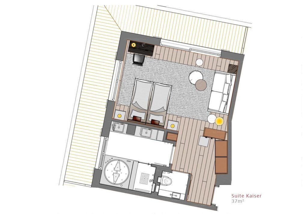 Hahnenkamm Lodge — floor plan