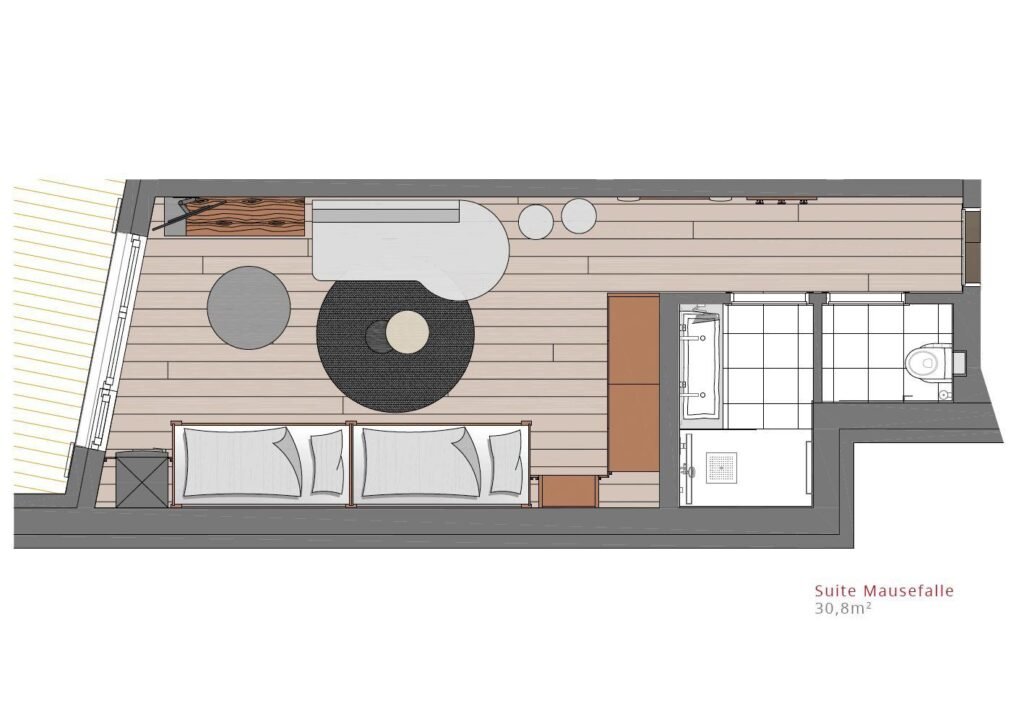 Hahnenkamm Lodge — floor plan
