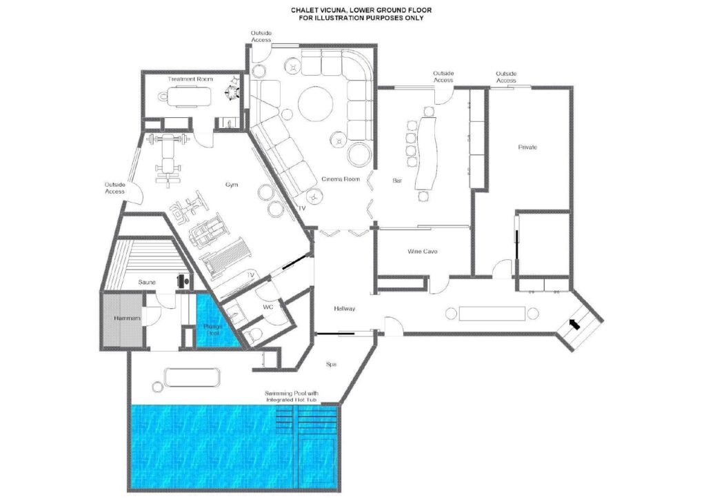 Chalet Vicuña — floor plan