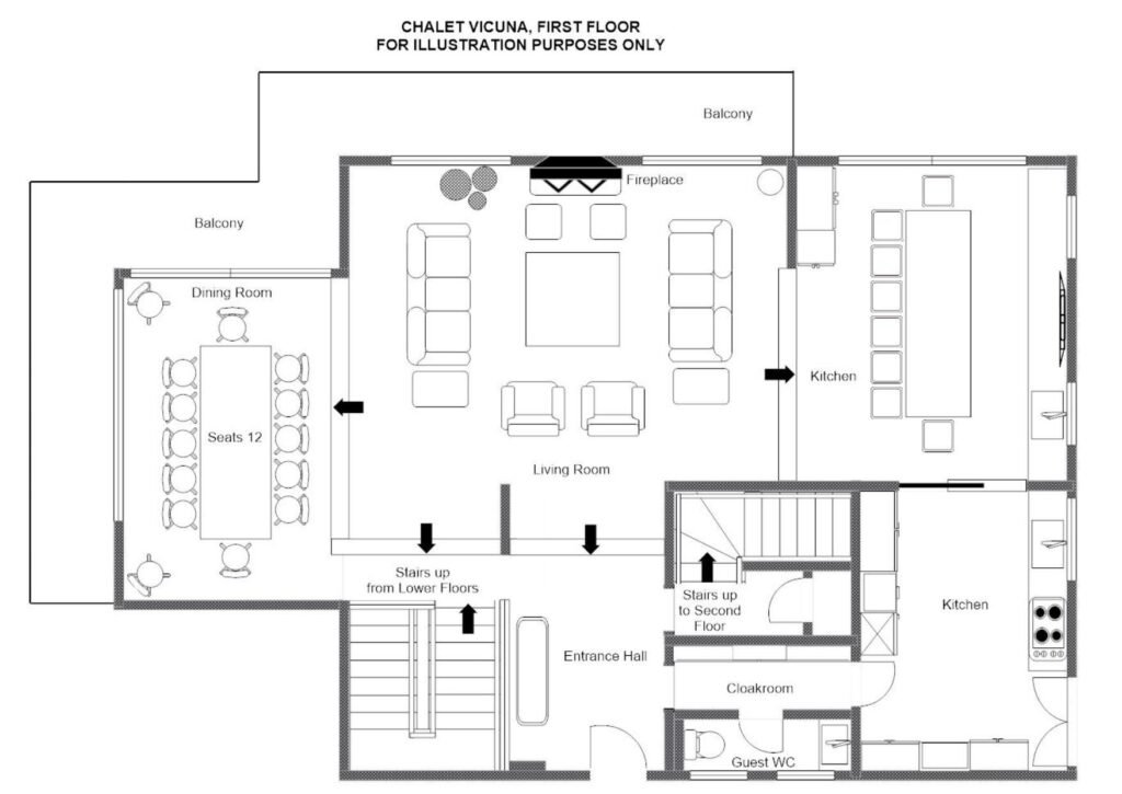 Chalet Vicuña — floor plan